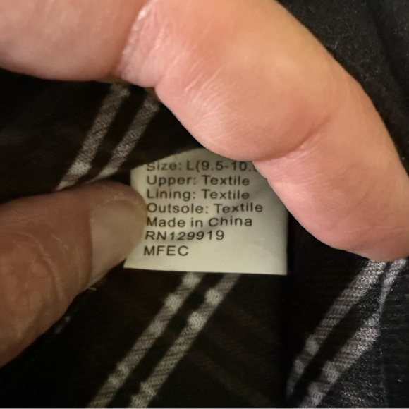 New Black Suede memory foam moccasin slippers men’s - Picture 5 of 8